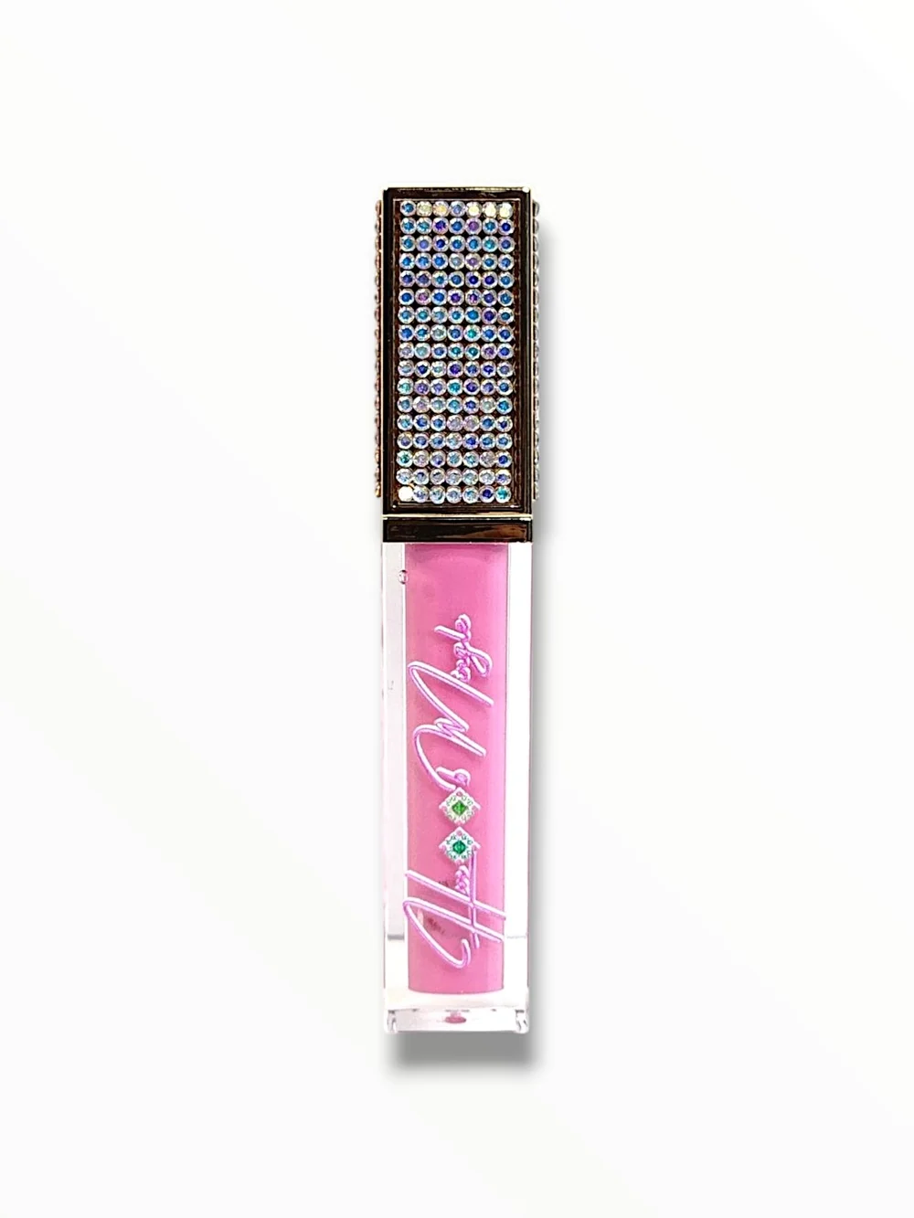 Prose Pink High-Shine Lip Gloss with Embellished Cap